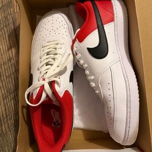 Nike court vision low university red